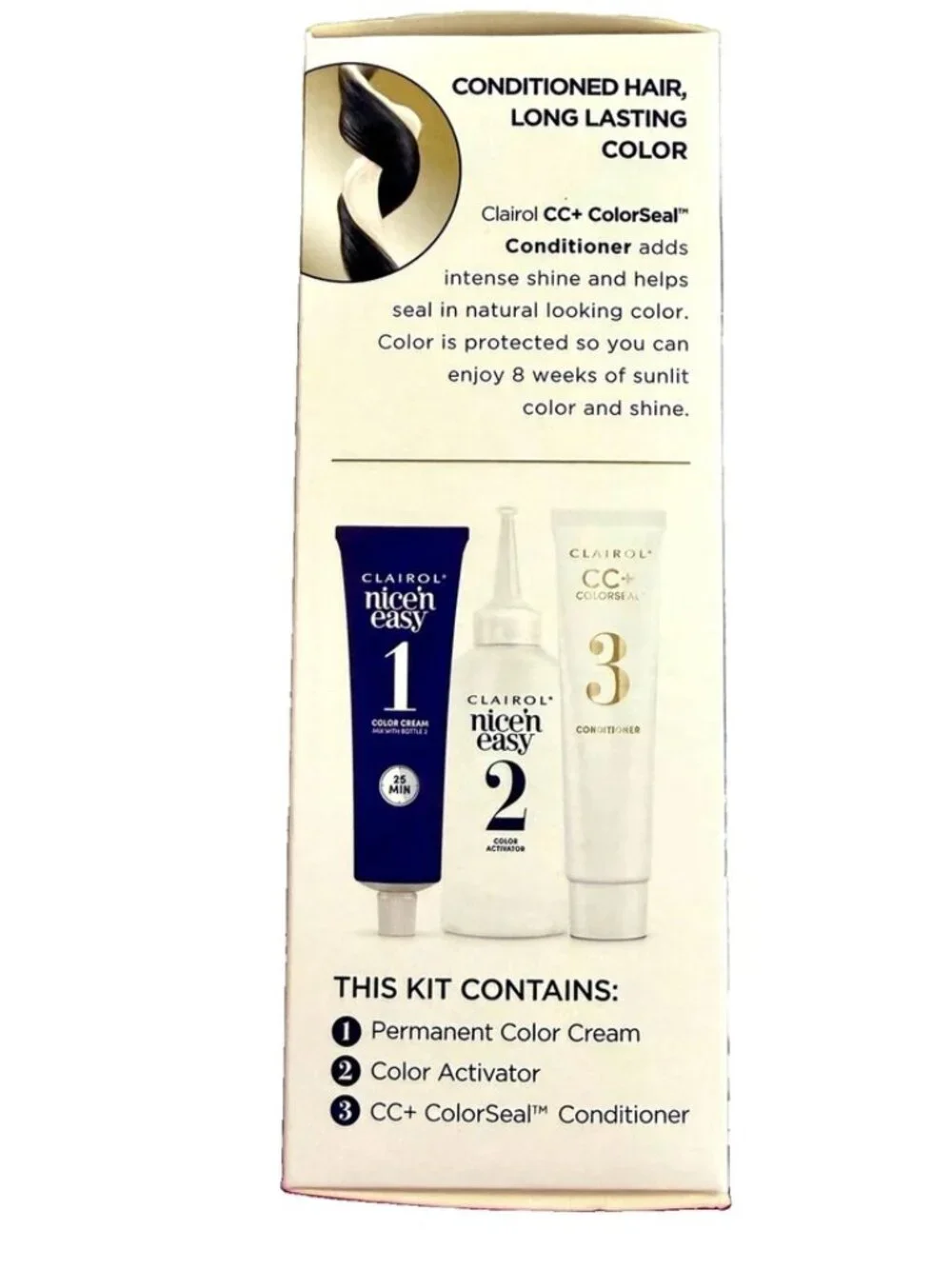 2pc Clairol Nice 'N Easy Permanent 2BB Blue Black Hair Color New Sealed Boxes